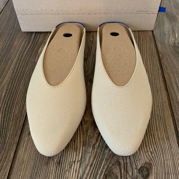 Rothy's Women's The Almond Demi Mule Size 9.5 Vanilla Bean New in Box Comfort - Picture 1 of 11